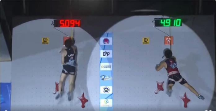 攀岩世界杯吴江汾湖站落幕：伍鹏荣膺男子速度